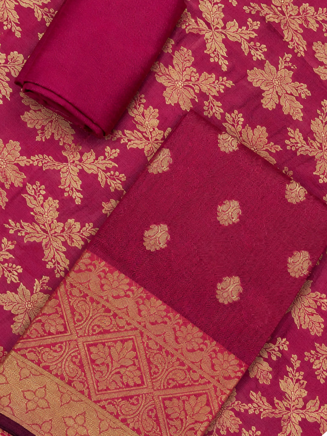 Rani Printed Chanderi Unstitched Dress Material