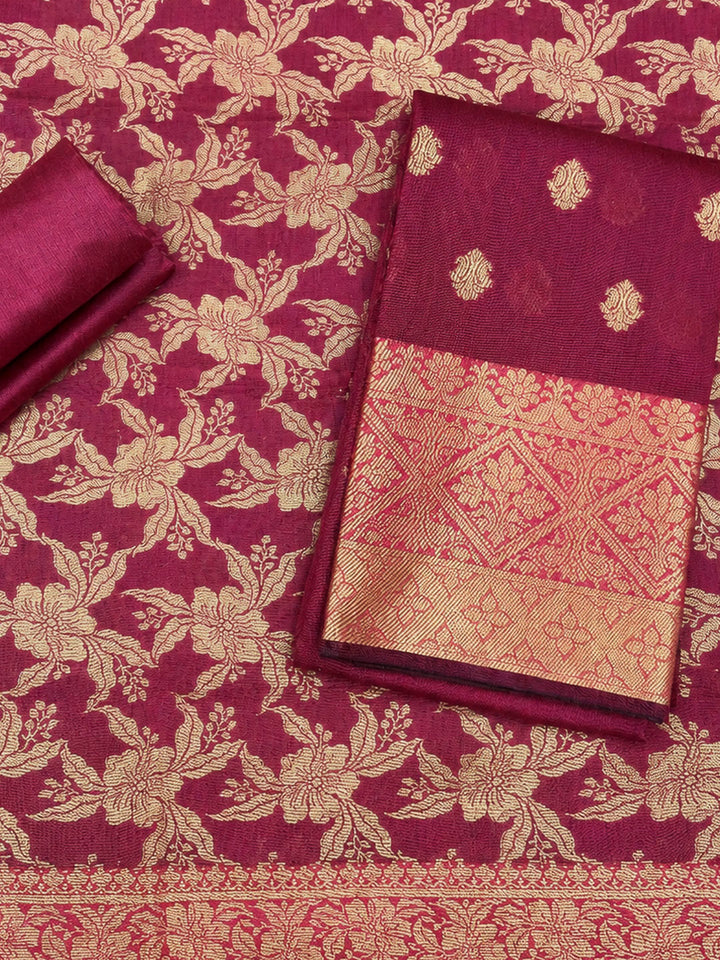Rani Printed Chanderi Unstitched Dress Material