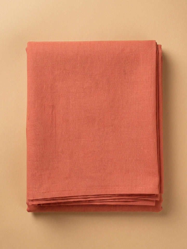 Peach Embroidered Chanderi Unstitched Suit &amp; Pant With Chanderi Dupatta