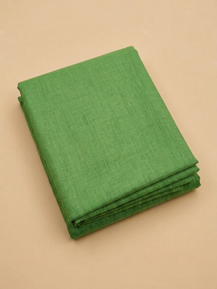 Pista Green Embroidered Chanderi Unstitched Suit &amp; Pant With Chanderi Dupatta