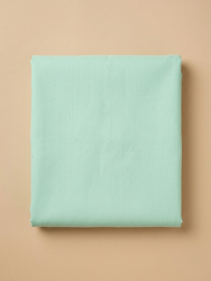Sea Green Mirror Work &amp; Embroidered Georgette Unstitched Dress Material