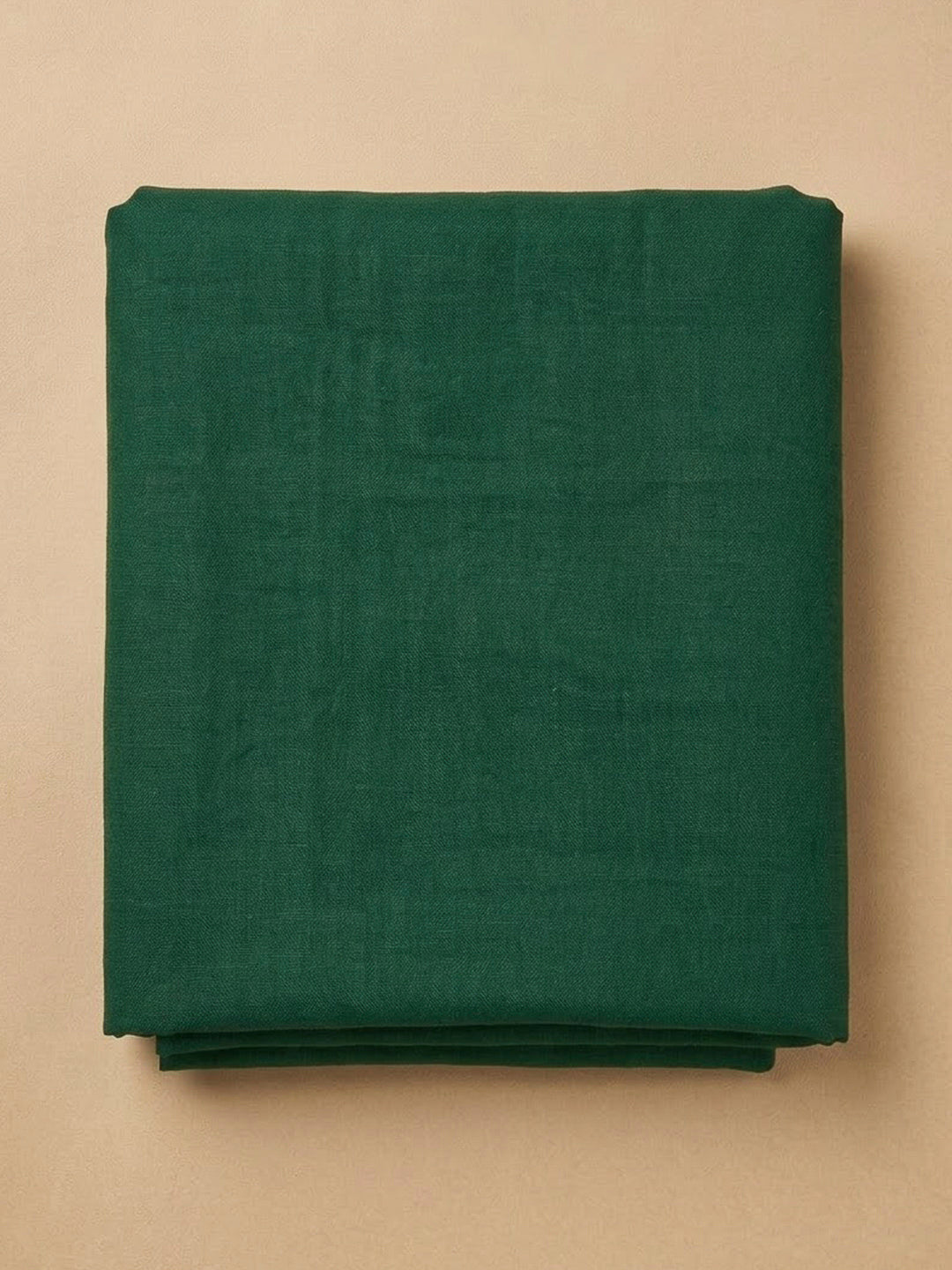 Bottle Green Chanderi Printed Unstitched Dress Material