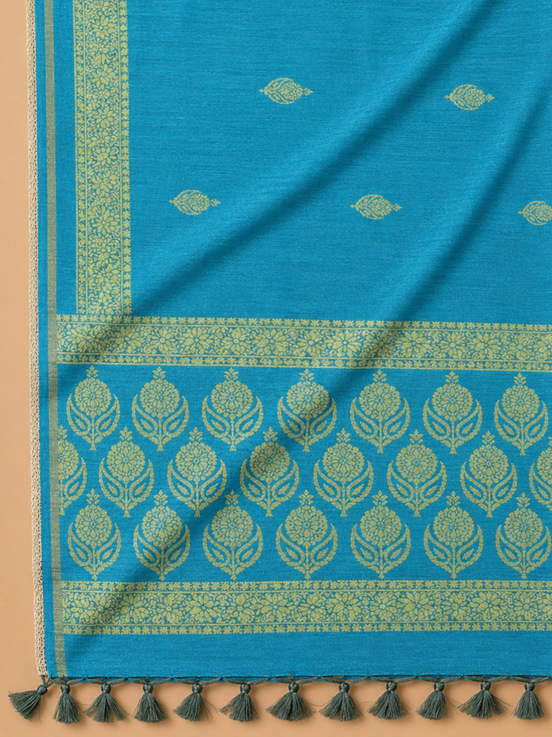 Firozee Embroidery Chanderi Unstitched Dress Material