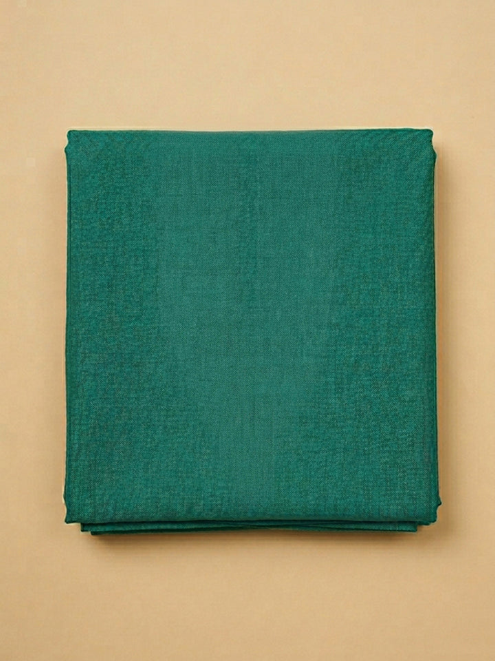 Green Embroidery Chanderi Unstitched Dress Material