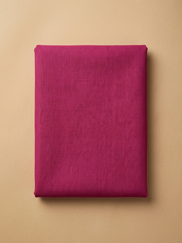 Hot Pink Embroidery Chanderi Unstitched Dress Material