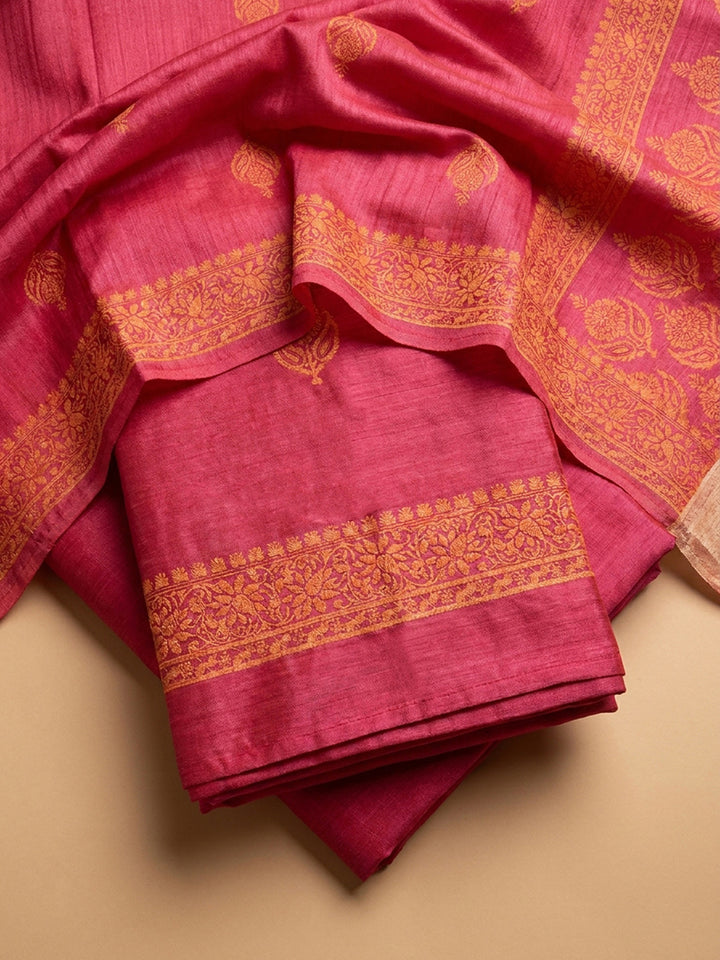 Rani Embroidery Chanderi Unstitched Dress Material