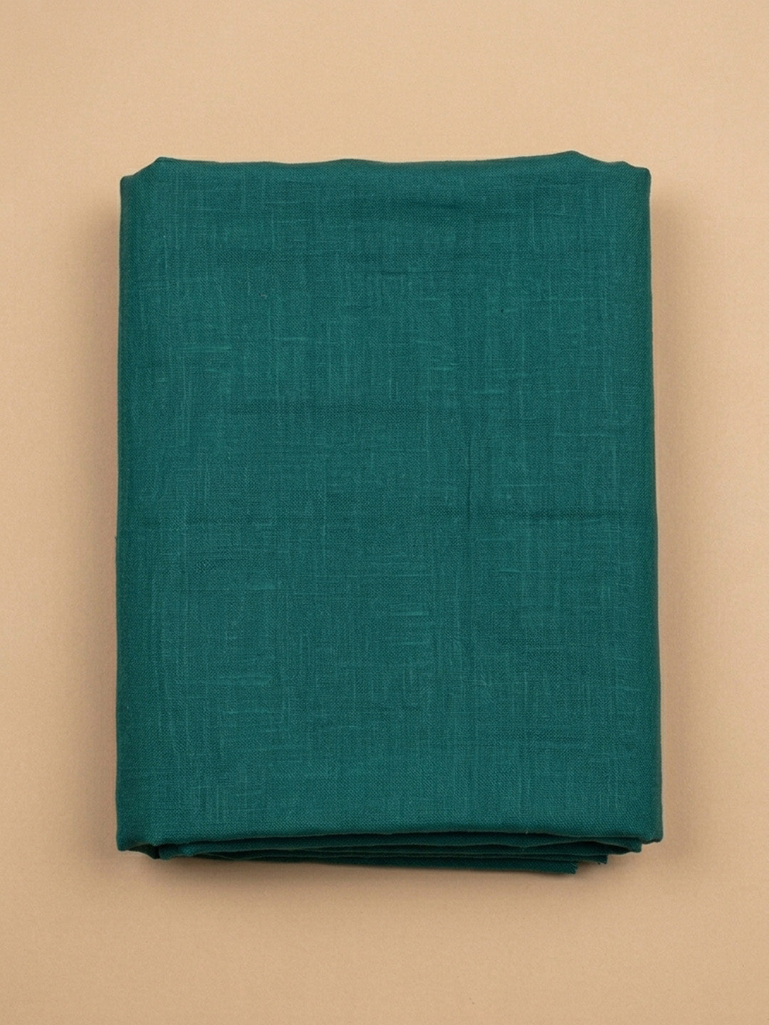 Rama Green Printed Chanderi Unstitched Dress Material