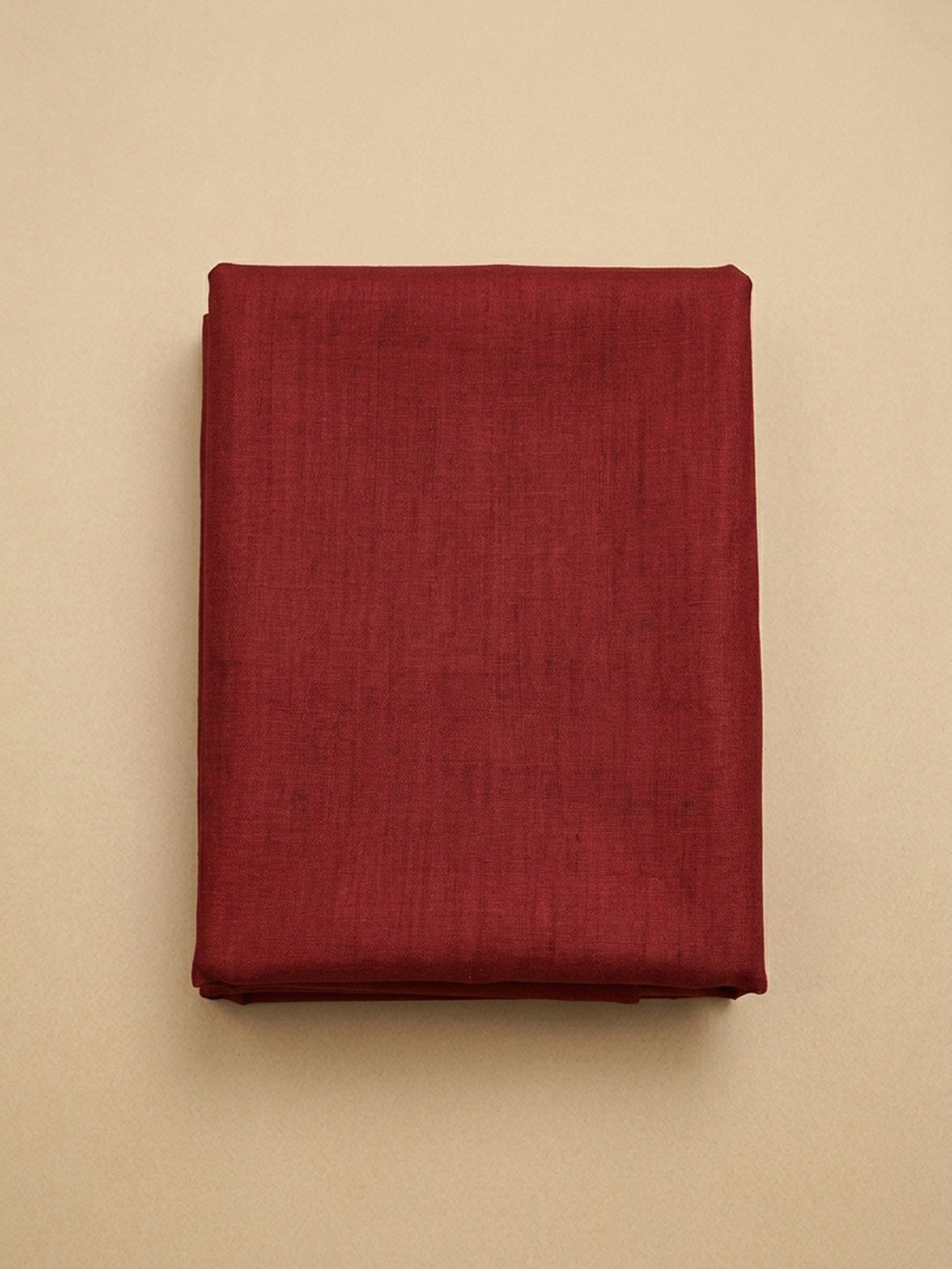 Maroon Printed Chanderi Unstitched Dress Material