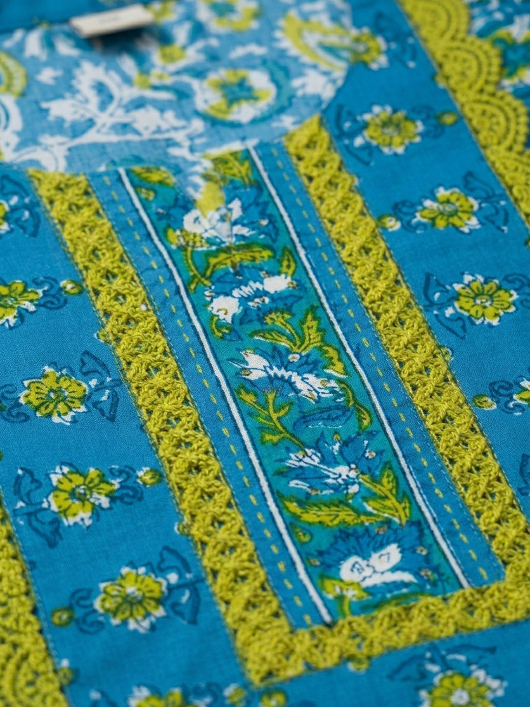 Firozee Embroidered Cotton Blend Unstitched Suit &amp; Pant With Cotton Dupatta