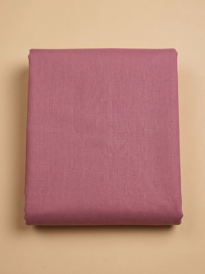Onion Pink Printed Chanderi Unstitched Dress Material