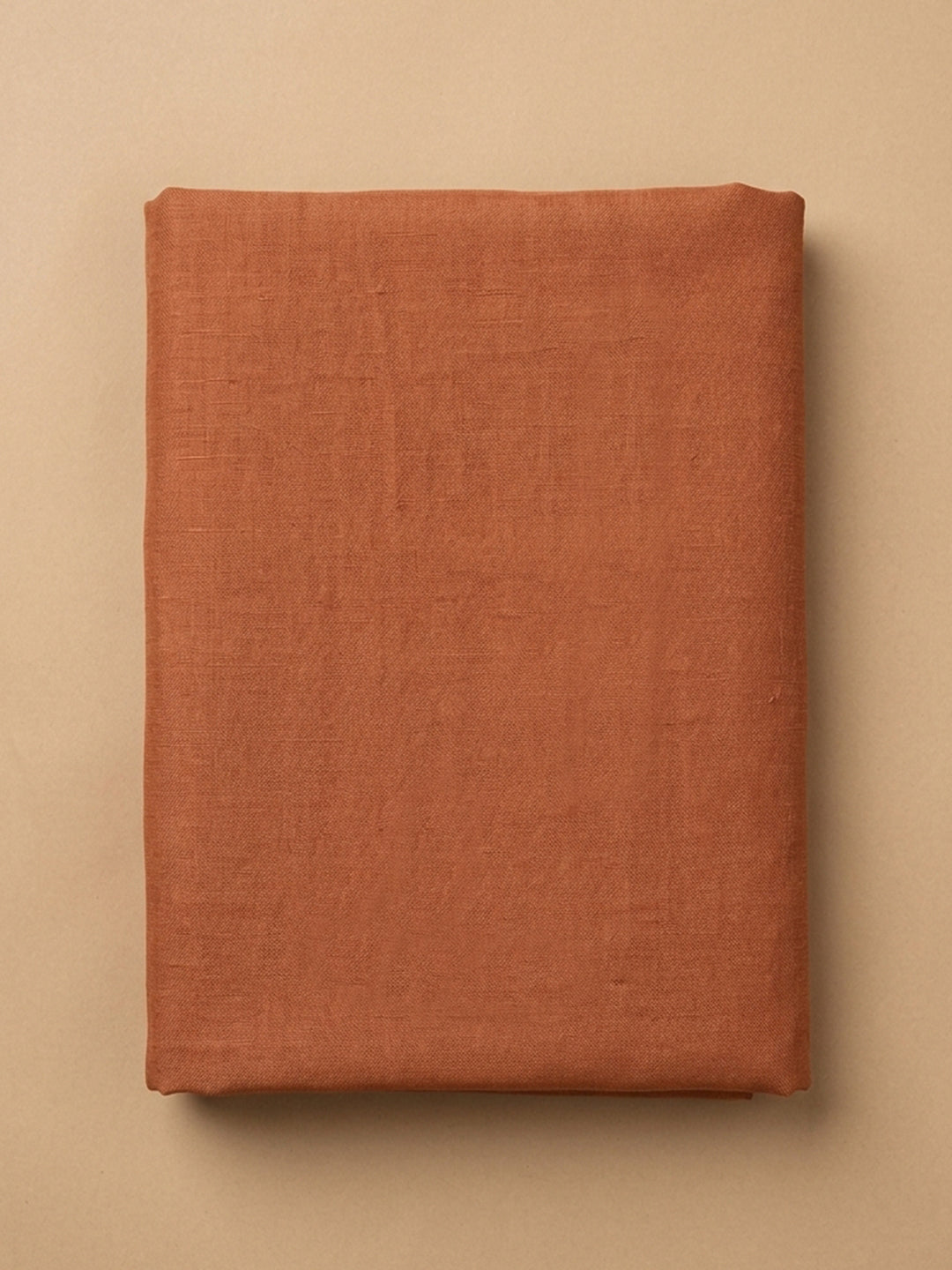 Rust Printed Chanderi Unstitched Dress Material