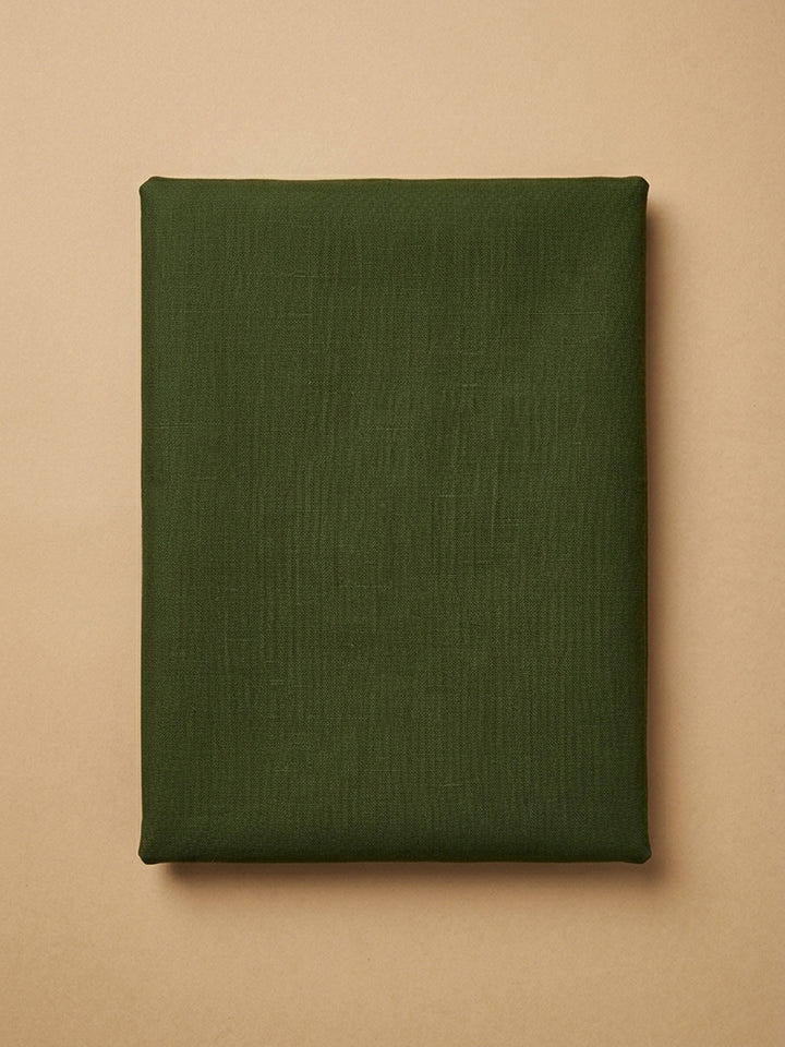 Green Embroidery Chanderi Unstitched Dress Material