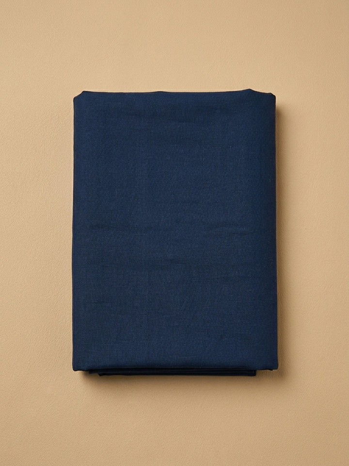 Blue Embroidery Chanderi Unstitched Dress Material