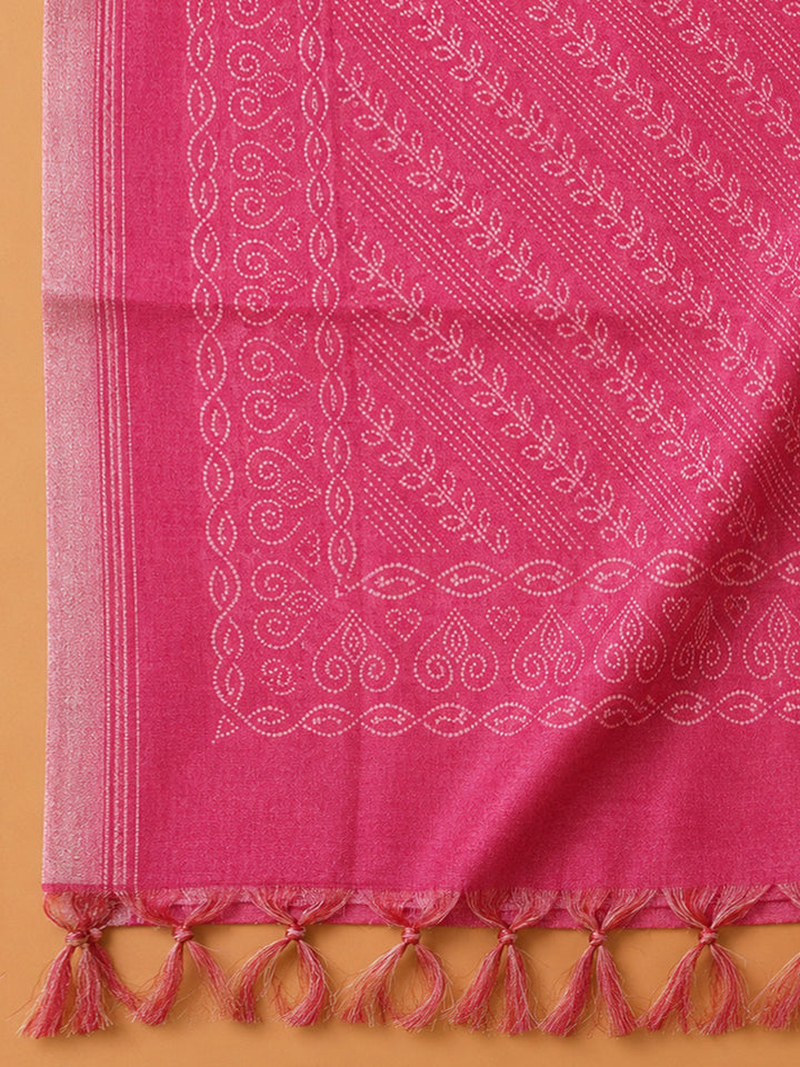 Rani Embroidery Chanderi Unstitched Dress Material