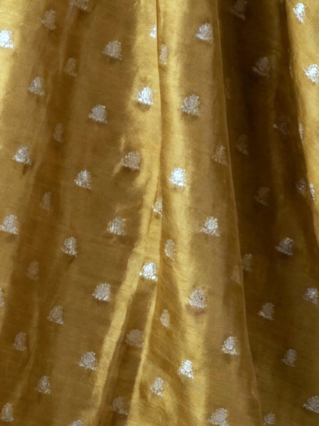 Mehndi Embroidery Chanderi Unstitched Dress Material