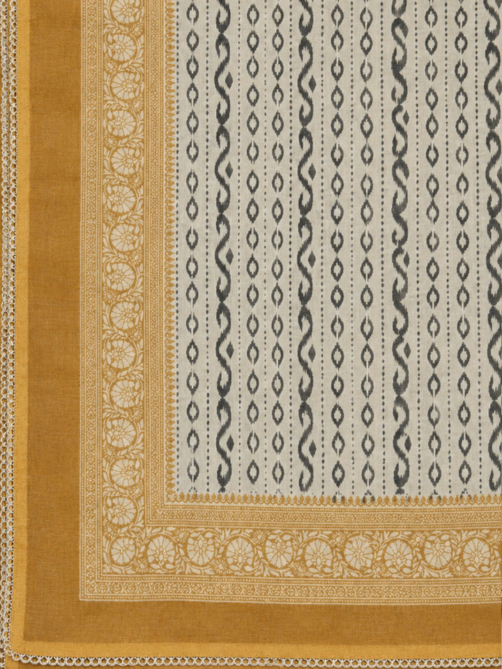 Black-Rust Embroidery Chanderi Unstitched Dress Material