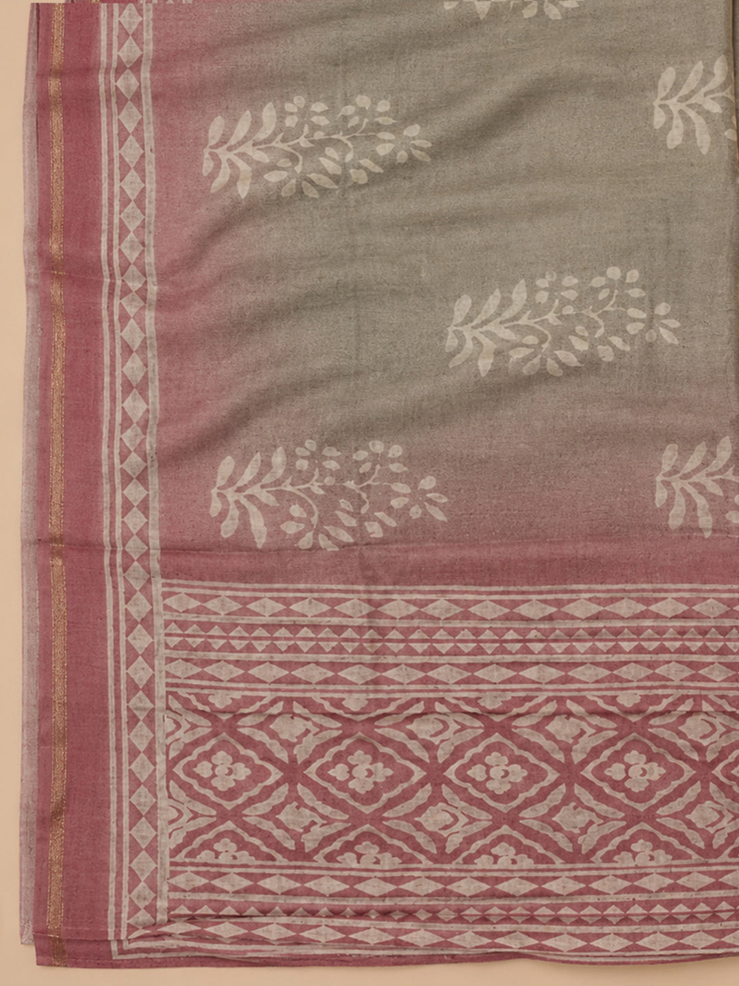 Onion Pink Embroidery Chanderi Unstitched Dress Material