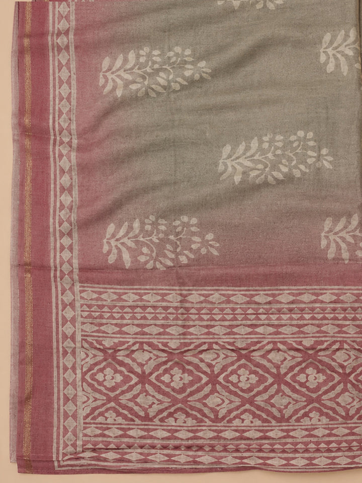 Onion Pink Embroidery Chanderi Unstitched Dress Material