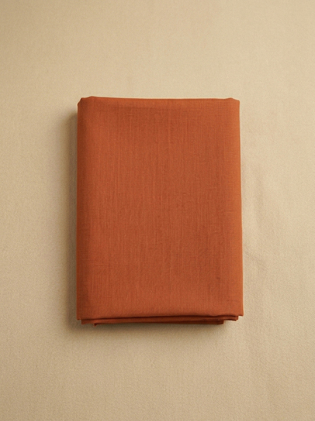 Rust Embroidery Cotton Blend Unstitched Dress Material