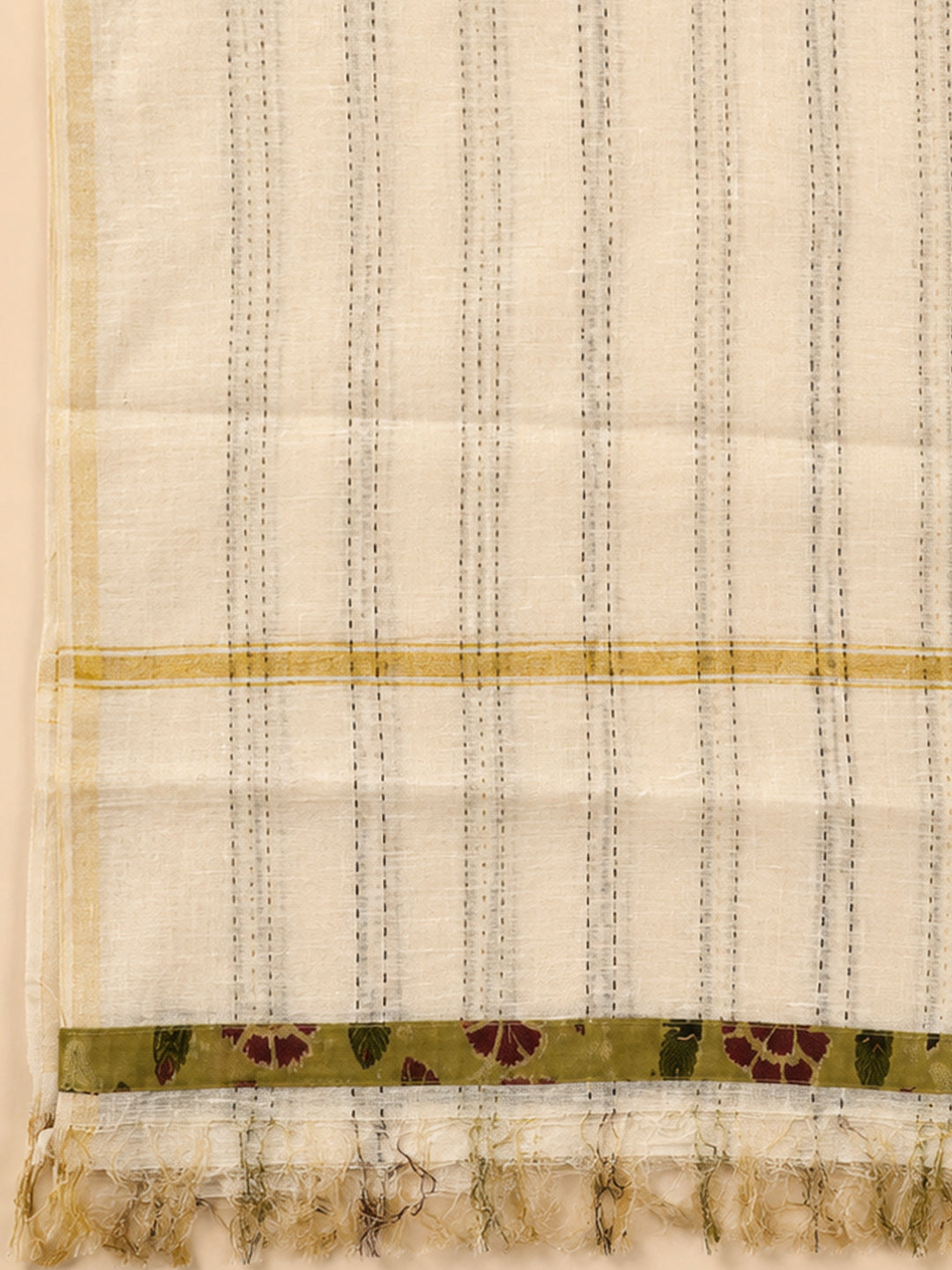 Mehndi Printed Cotton Blend Unstitched Dress Material