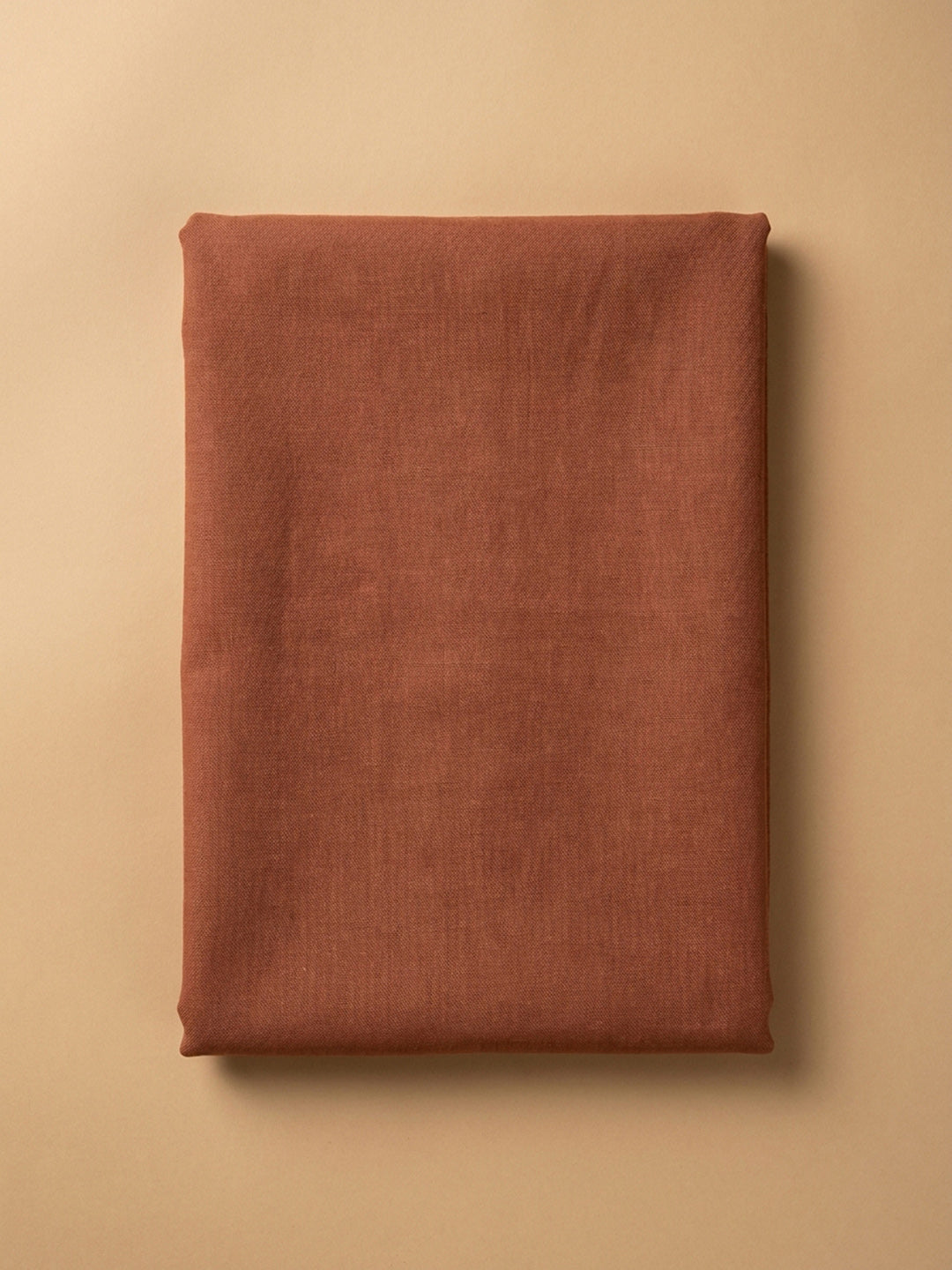 Rust Printed Chanderi Unstitched Dress Material