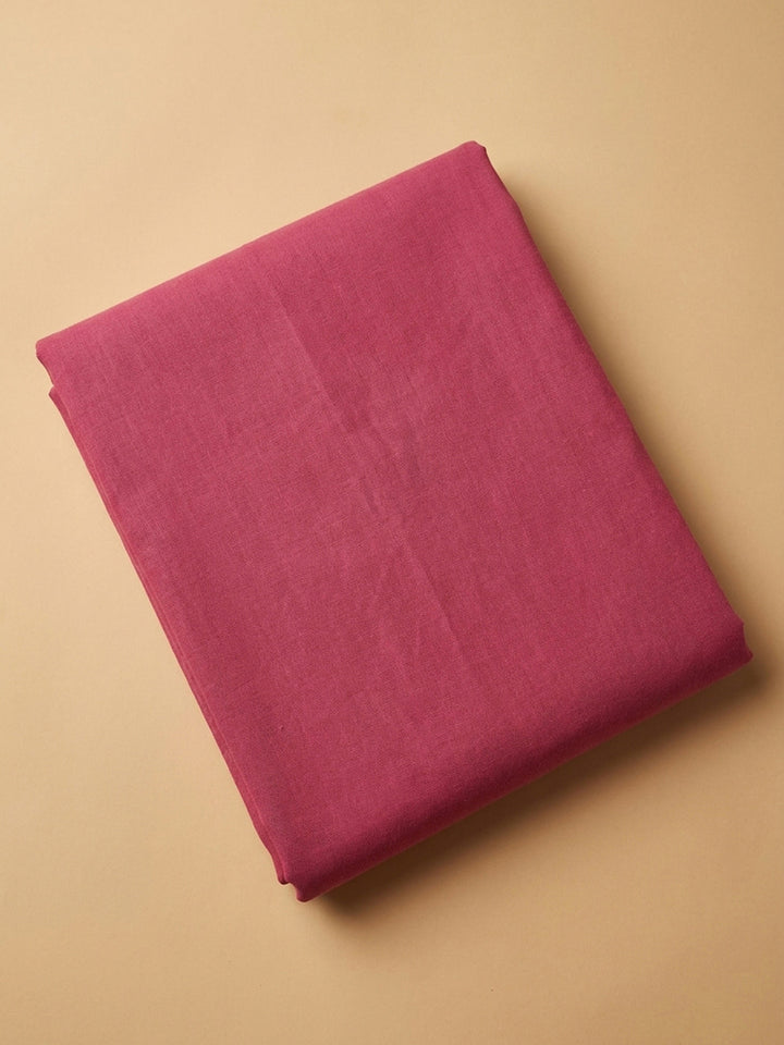 Onion Pink Printed Chanderi Unstitched Dress Material