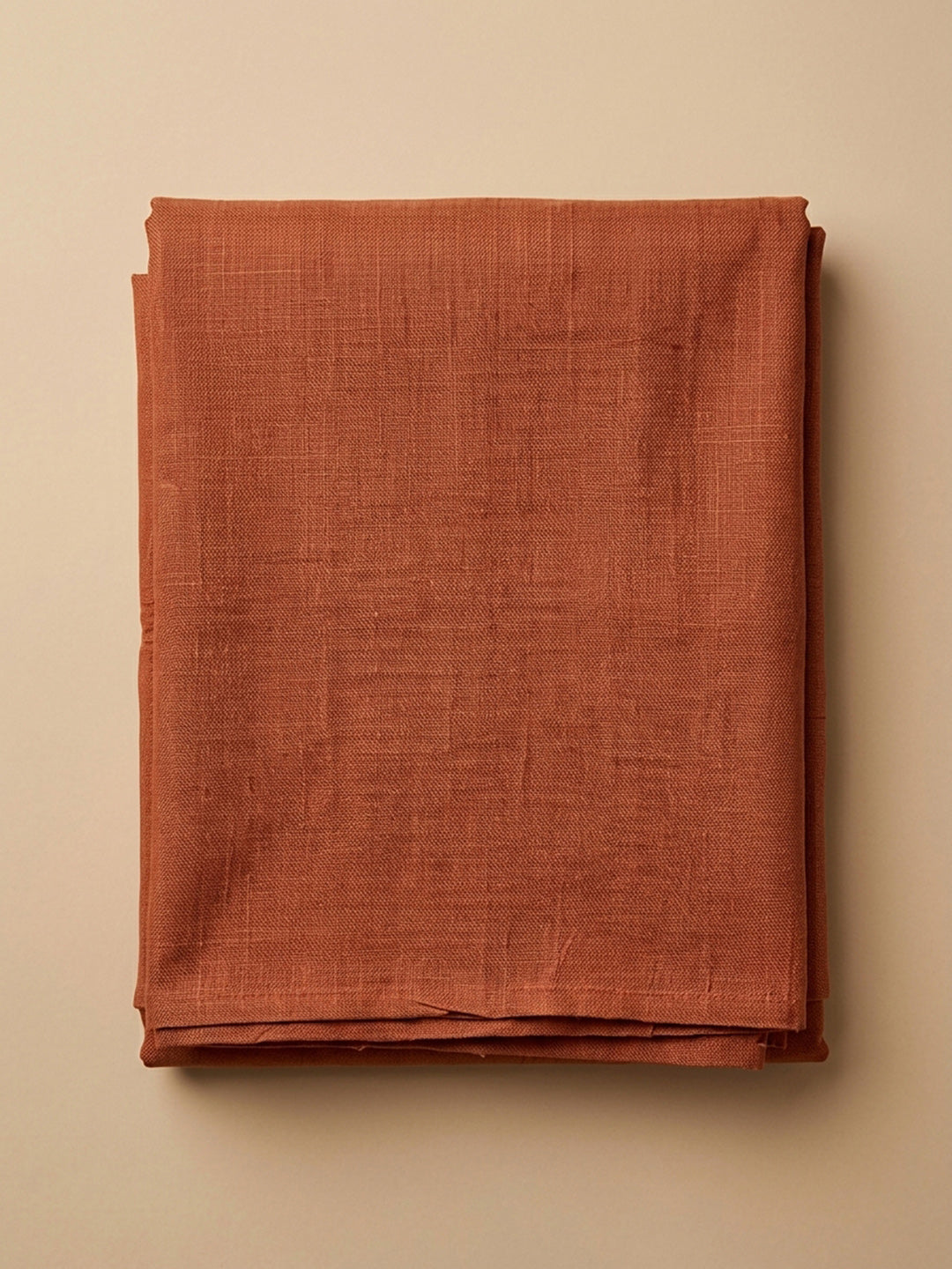 Rust Printed Chanderi Unstitched Dress Material