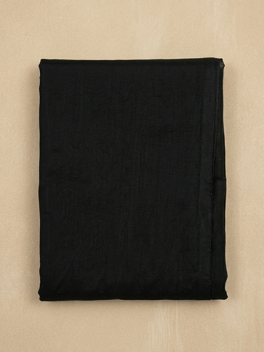 Black Printed Chanderi Unstitched Suit &amp; Pant With Chanderi Dupatta