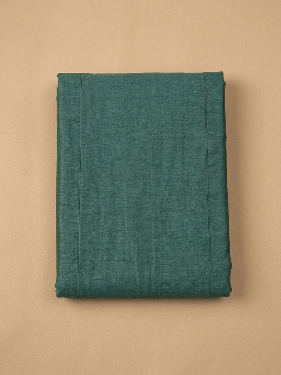 Rama Green Printed Linen Blend Unstitched Dress Material