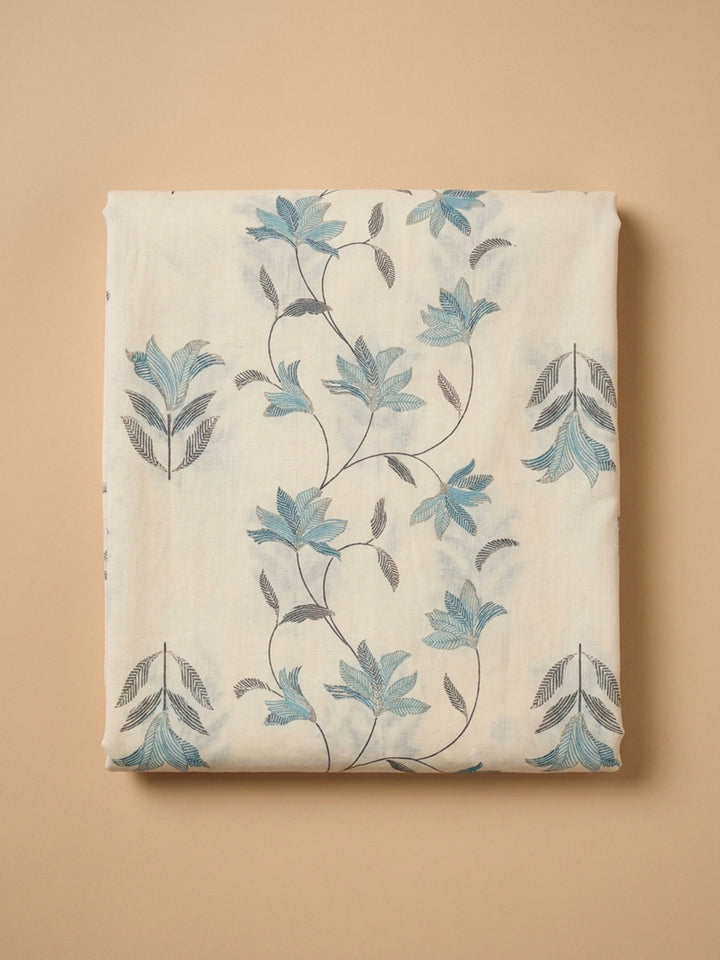 Firozee Embroidery Cotton Blend Unstitched Dress Material