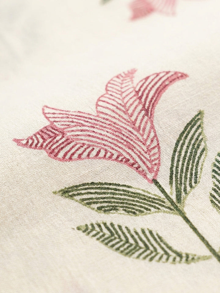 Pink Embroidery Cotton Blend Unstitched Dress Material