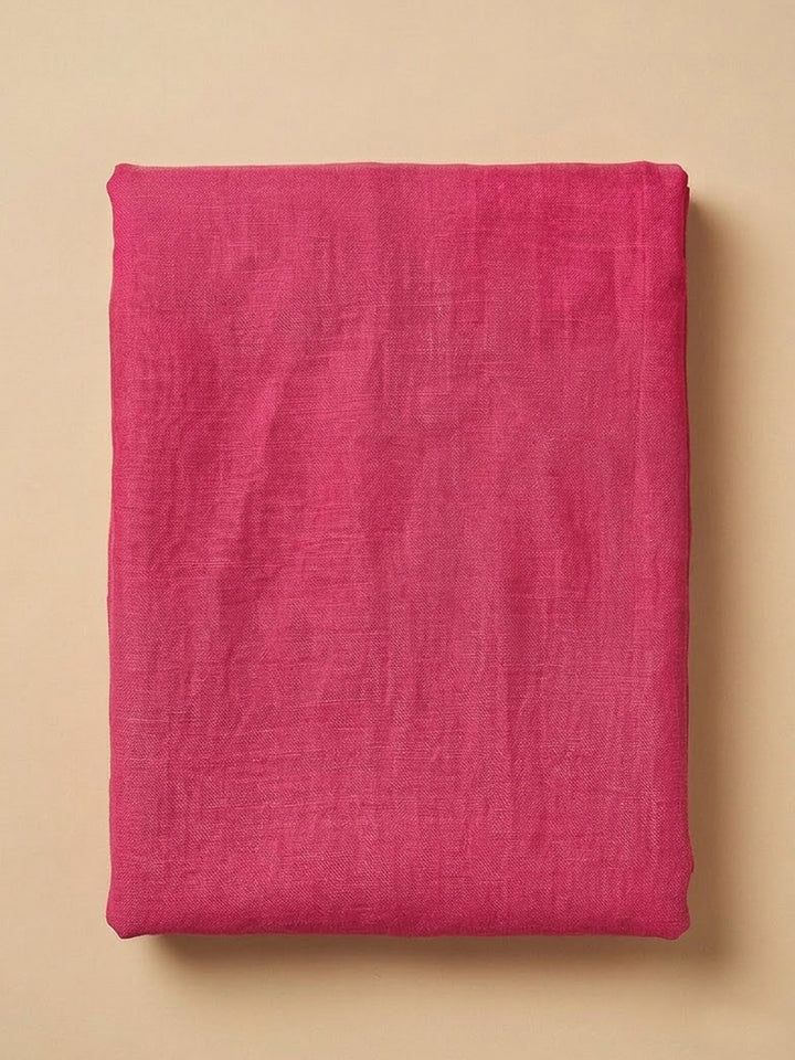 Pink Chanderi Printed Unstitched Dress Material