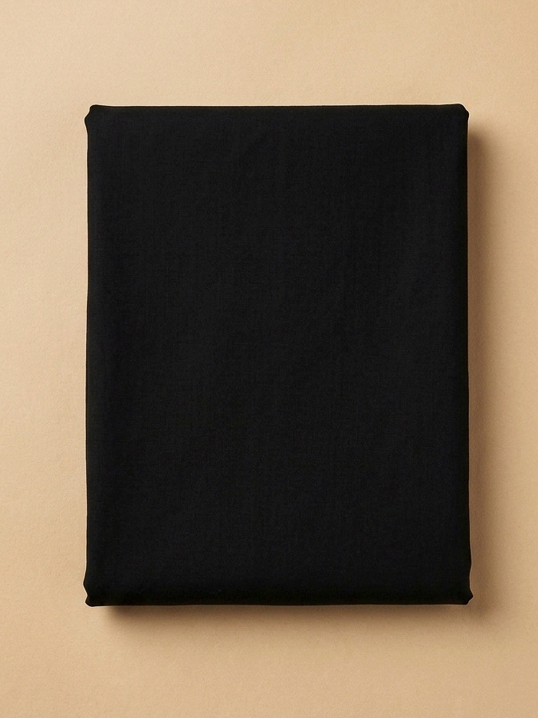 Black Printed Cotton Blend Unstitched Dress Material