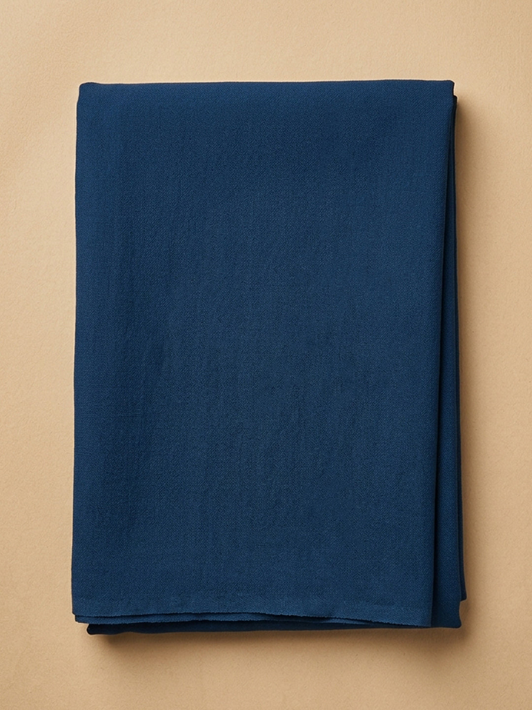 Indigo Printed Chanderi Unstitched Suit &amp; Pant With Chanderi Dupatta