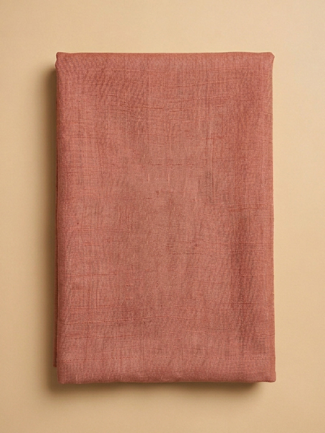 Peach Embroidered Chanderi Unstitched Suit &amp; Pant With Chanderi Dupatta