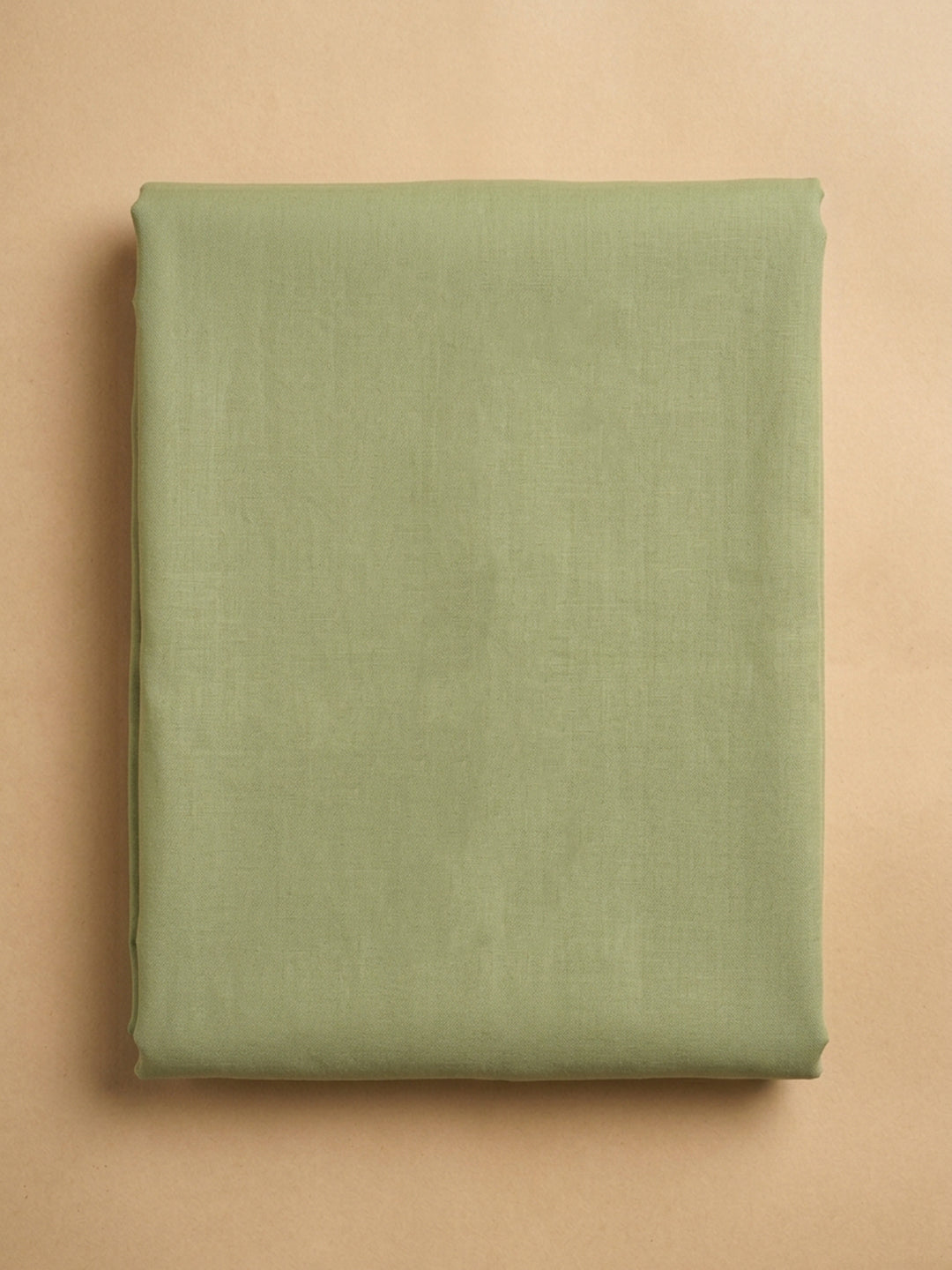 Green Printed Cotton Blend Unstitched Suit &amp; Pant With Cotton Dupatta