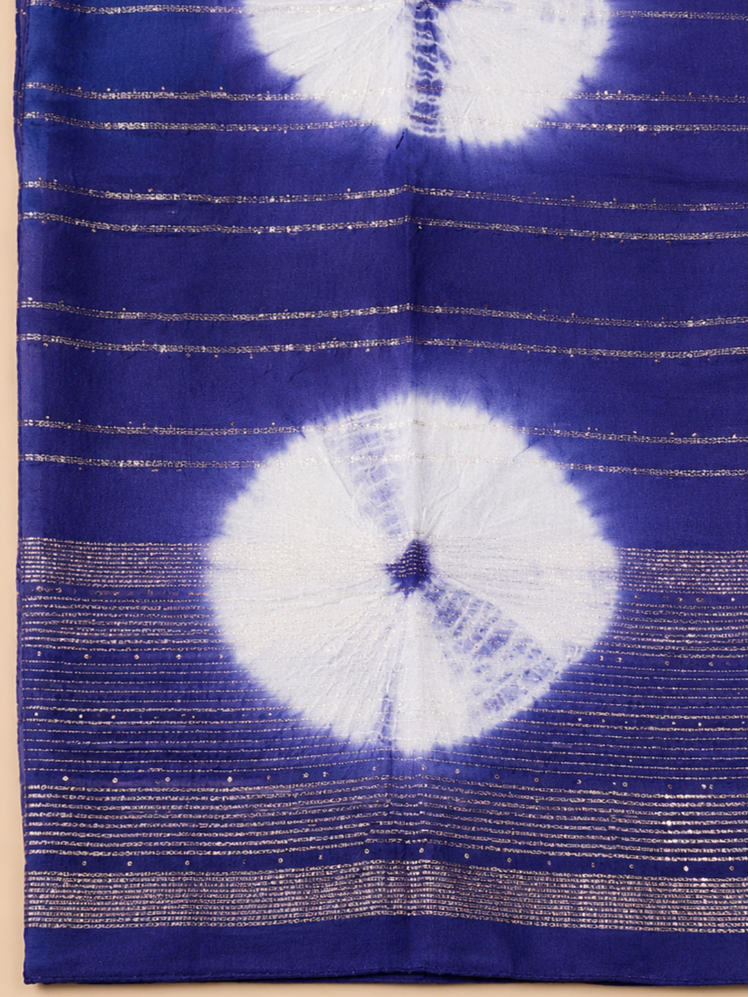 Blue  Cotton Unstitched Dress Material