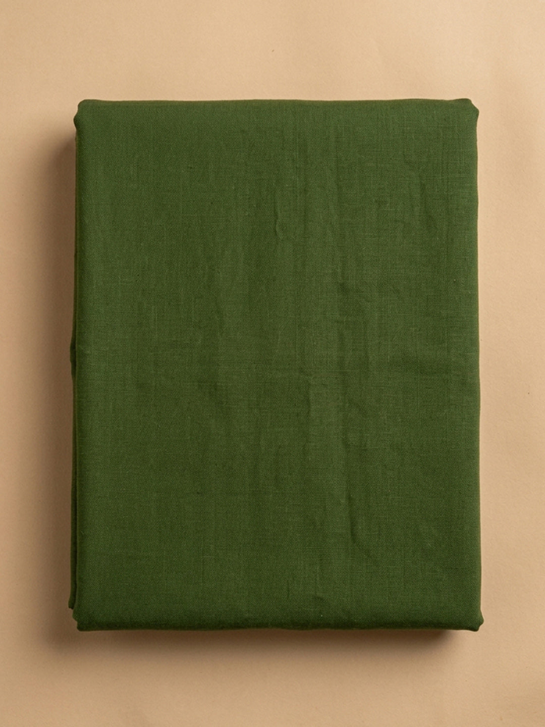 Green  Cotton Unstitched Dress Material