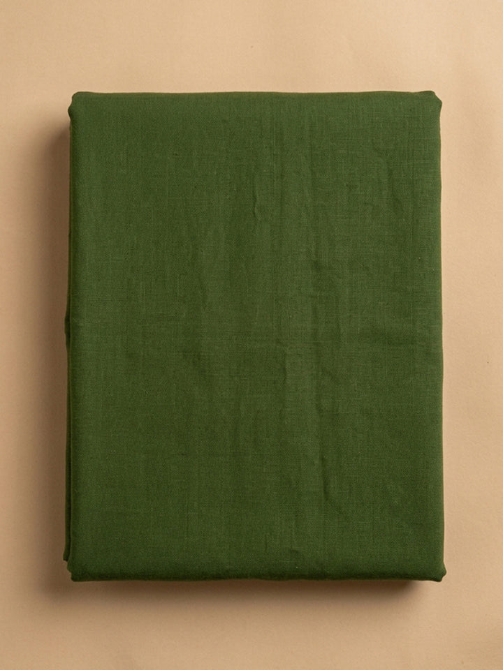 Green  Cotton Unstitched Dress Material