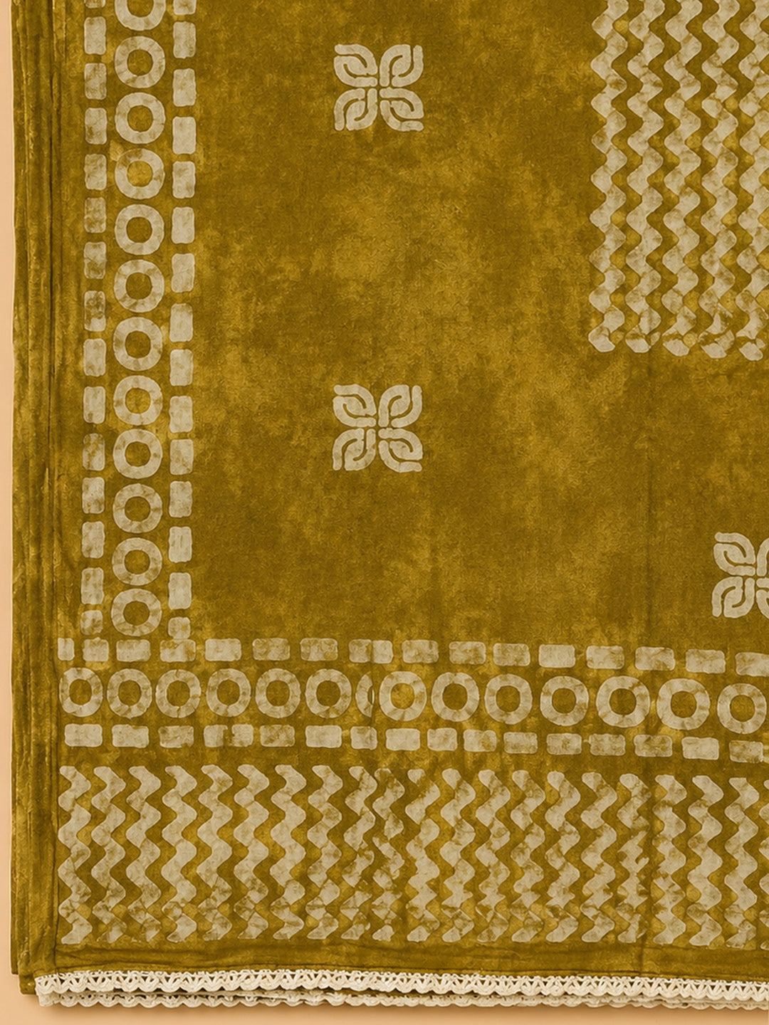 Mehndi  Cotton Unstitched Dress Material