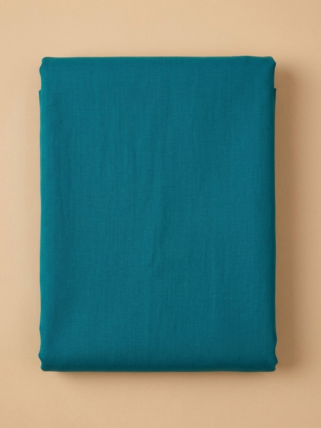 Teal Blue  Cotton Unstitched Dress Material