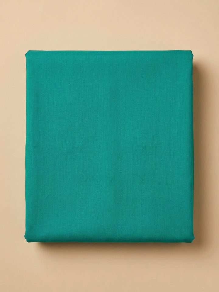 Rama Green Cotton Blend Printed Unstitched Dress Material