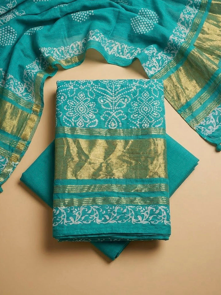 Firozee Cotton Blend Printed Unstitched Dress Material