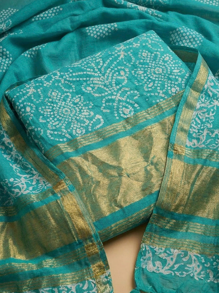 Firozee Cotton Blend Printed Unstitched Dress Material