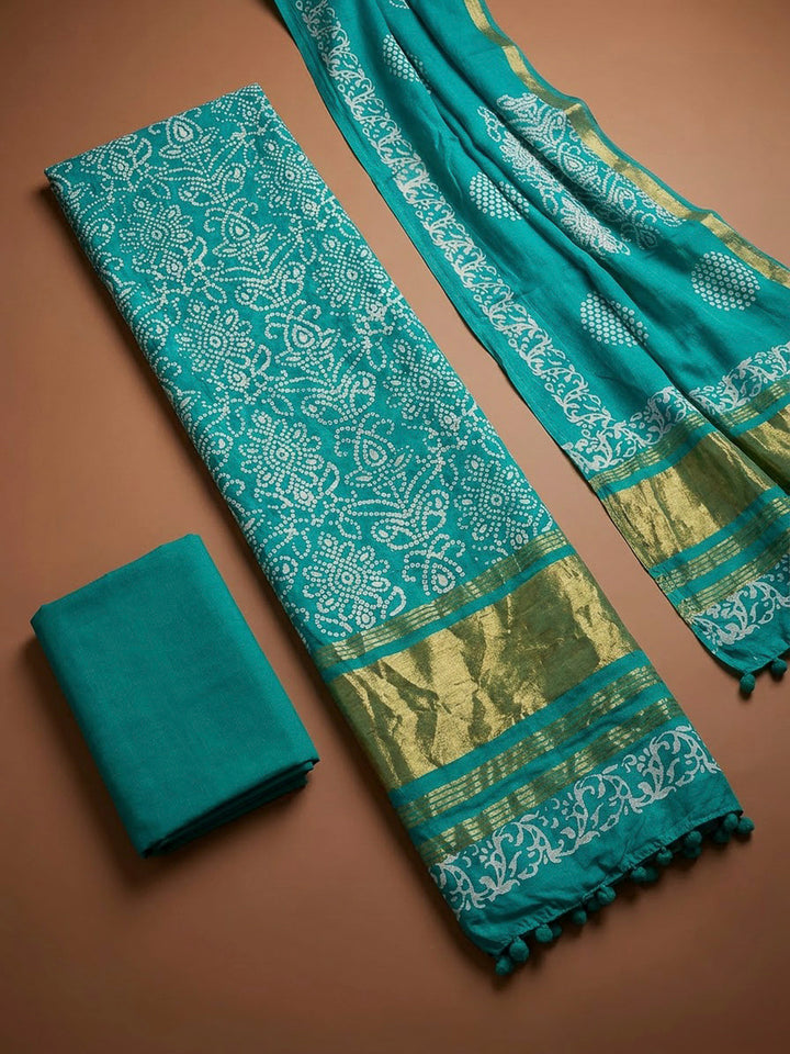 Firozee Cotton Blend Printed Unstitched Dress Material