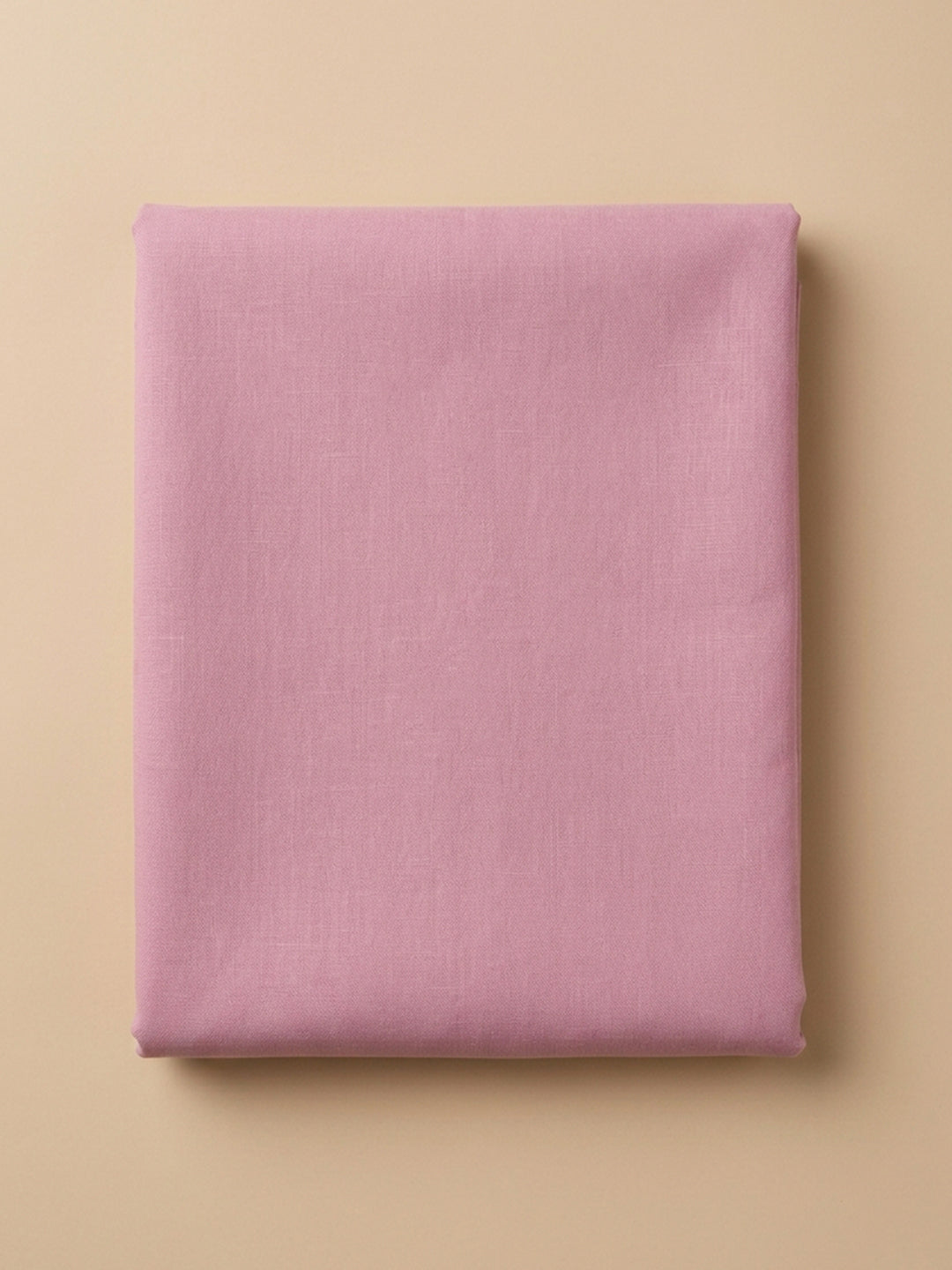 Onion Pink Embroidered Linen Blend Unstitched Suit &amp; Pant With Cotton Dupatta