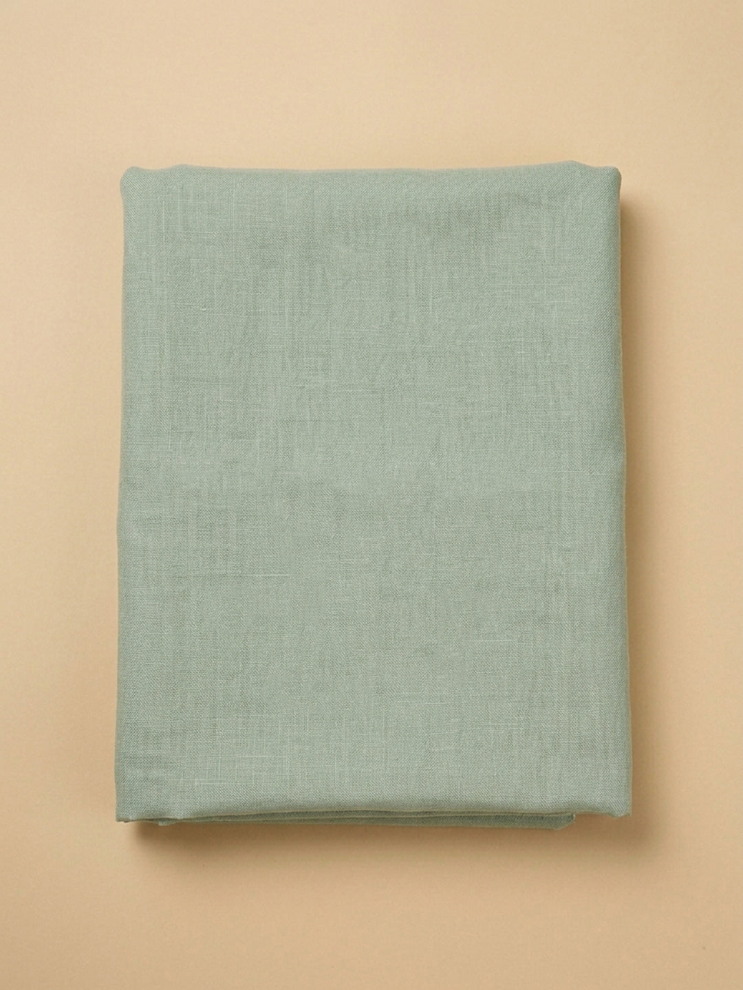 Pista Green Embroidered Linen Blend Unstitched Suit &amp; Pant With Cotton Dupatta