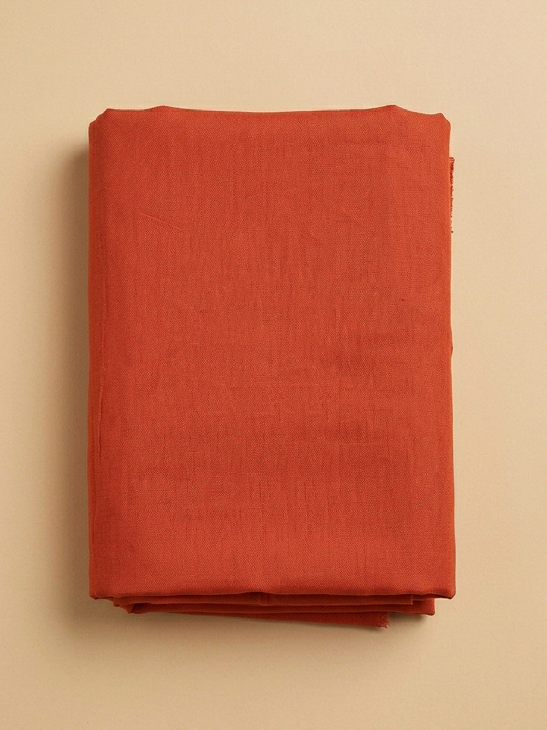 Orange Embroidery Organza Unstitched Dress Material