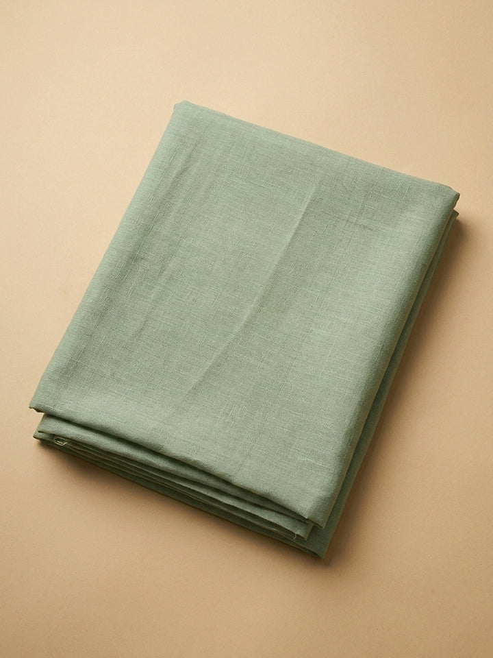 Aqua Green Printed Chanderi Unstitched Dress Material