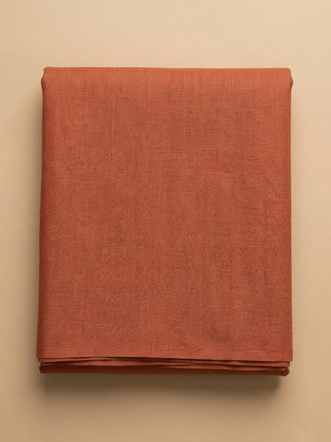Rust Chanderi Printed Unstitched Dress Material